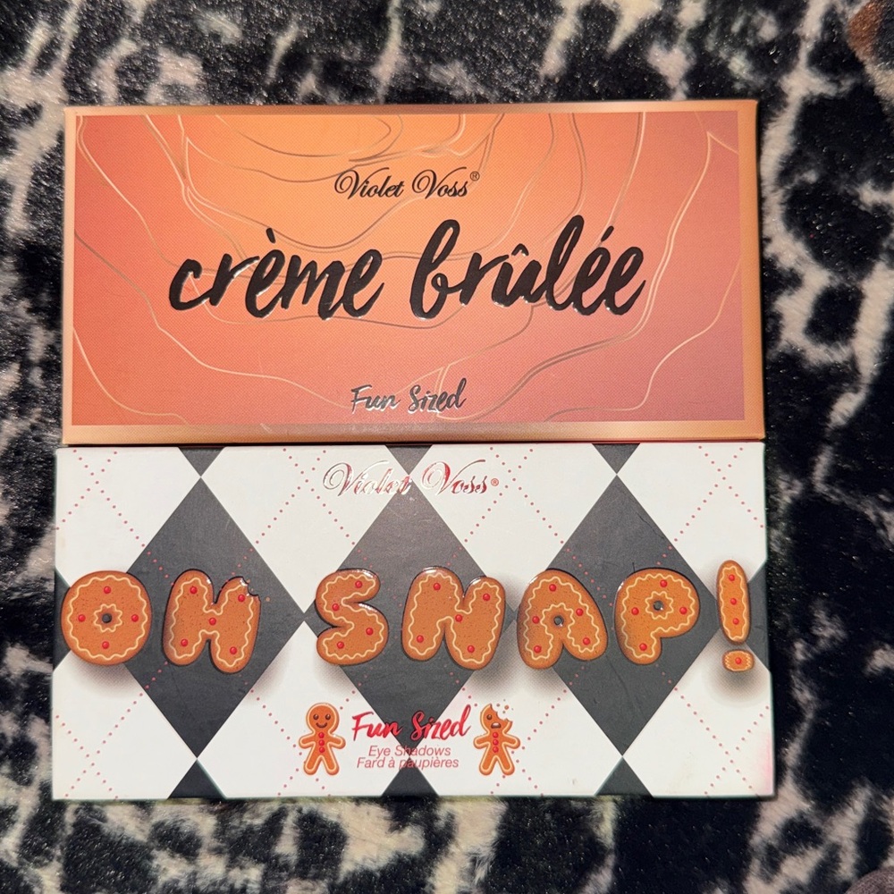 Violet Voss Crème Brûlée and Oh Snap! Fun Sized Palettes used see pics